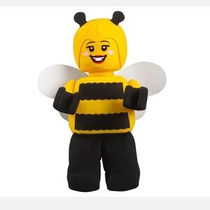 LEGO Bee Girl Minifigure Bemblebee Wings Plush Toy 13" Tall Yellow Black